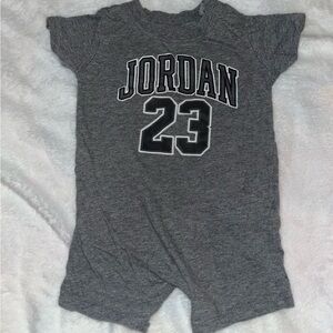 Jordan Kids Gray Bodysuit with 23